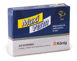 Maxi Verm Vermifugo Plus Antiparasitario 4 Comprimidos